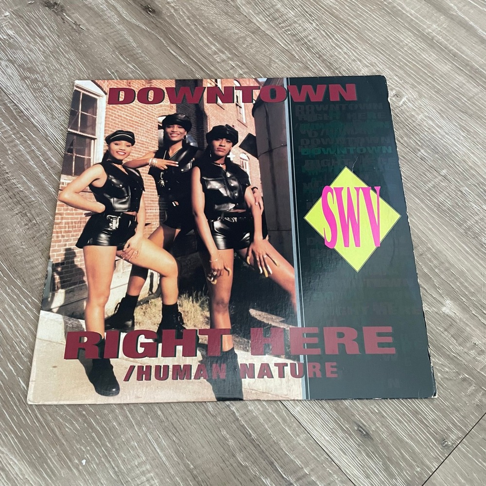 SWV Right Here Human Nature Downtown 12" Vinyl Single 1993 R&B New Jack Swing